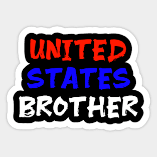 United States brother usa us brother Sticker